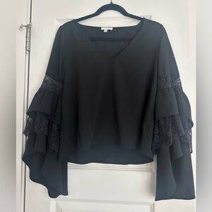Leith Ruffle Bell Sleeve Top